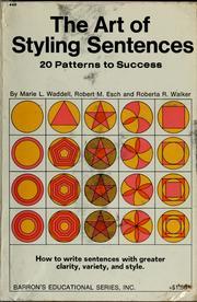 Download The Art of Styling Sentences: 20 Patterns for Success - Marie L. Waddell file in ePub