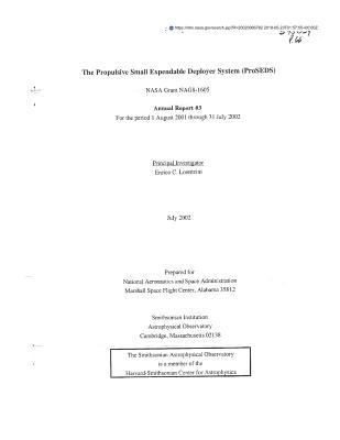 Read The Propulsive Small Expendable Deployer System (Proseds) - National Aeronautics and Space Administration file in ePub