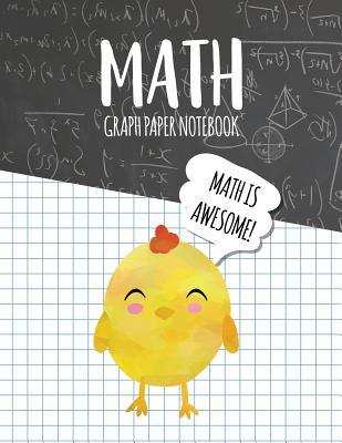 Download Math Graph Paper Notebook: Blank Graph Note Book Pages - Chick Black Chalkboard -  file in PDF