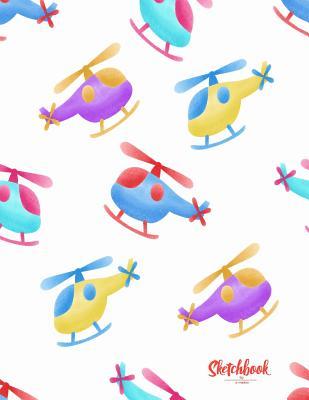Download Sketchbook by a madoo: ็็Helicopter cover (8.5 x 11) inches 110 pages, Blank Unlined Paper for Sketching, Drawing, Whiting, Journaling & Doodling - Dim Ple file in ePub