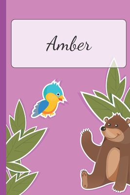 Read Online Amber: Personalized Name Notebook for Girls Custemized with 110 Dot Grid Pages A custom Journal as a Gift for your Daughter or Wife Perfect as School Supplies or as a Christmas or Birthday Present Cute Girl Diary - Cute Journal Lovers file in PDF